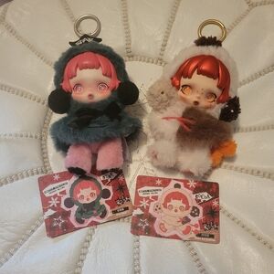 2 SkullPanda Bag Charms